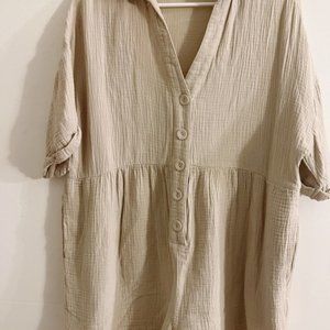 Urban Outfitters Beige/Cream Short Romper